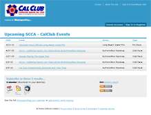 Tablet Screenshot of calclub.motorsportreg.com