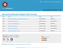 Tablet Screenshot of nrscca.motorsportreg.com