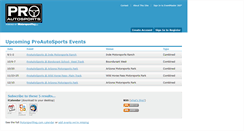 Desktop Screenshot of proautosports.motorsportreg.com
