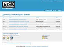 Tablet Screenshot of proautosports.motorsportreg.com