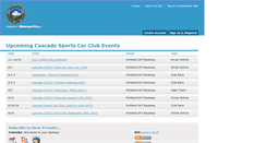 Desktop Screenshot of cascade.motorsportreg.com