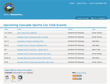 Tablet Screenshot of cascade.motorsportreg.com