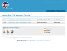 Tablet Screenshot of pca.motorsportreg.com