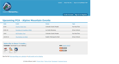 Desktop Screenshot of pcaalpine.motorsportreg.com