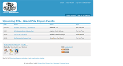 Desktop Screenshot of pcagpx.motorsportreg.com