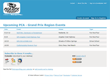 Tablet Screenshot of pcagpx.motorsportreg.com